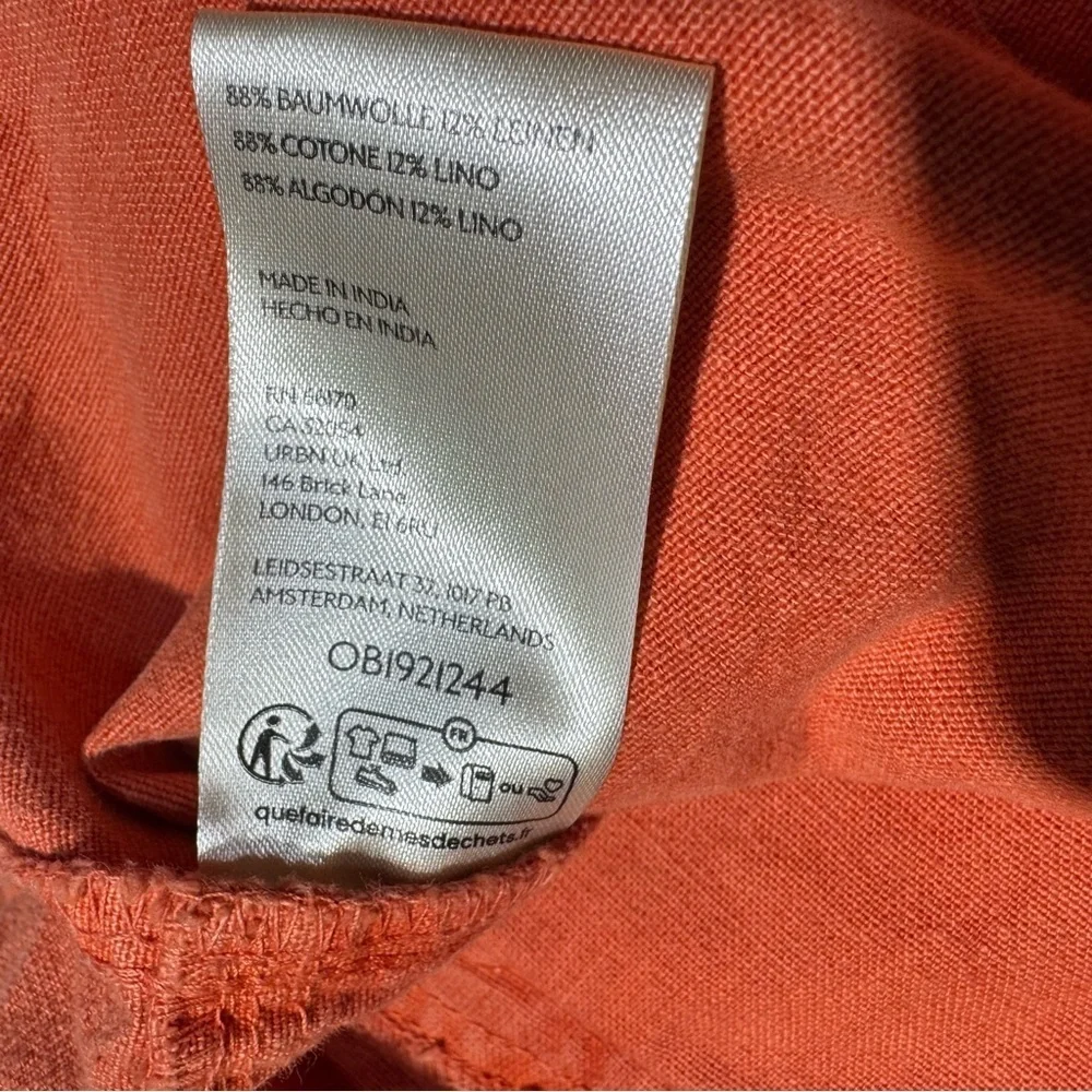 New Free People Sweet Talk Chino Red Mango Pants Size 10